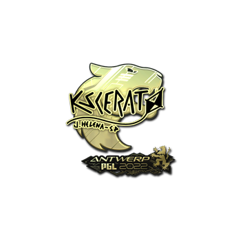 Sticker | KSCERATO (Gold) | Antwerp 2022 CS2 skin