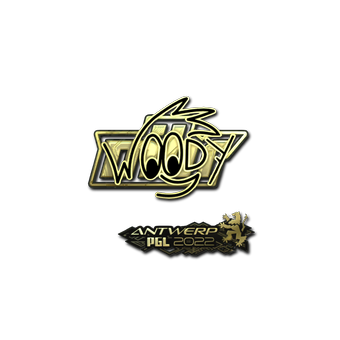 Sticker | WOOD7 (Gold) | Antwerp 2022 CS2 skin