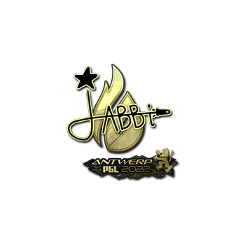 Sticker | jabbi (Gold) | Antwerp 2022 CS2 skin