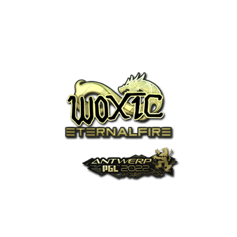 Sticker | woxic (Gold) | Antwerp 2022 CS2 skin