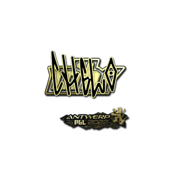 Sticker | chelo (Gold) | Antwerp 2022 CS2 skin