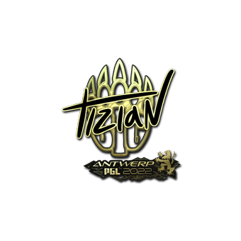 Sticker | tiziaN (Gold) | Antwerp 2022 CS2 skin