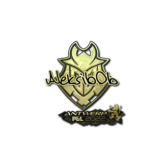 Sticker | Aleksib (Gold) | Antwerp 2022 CS2 skin