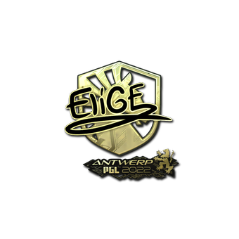 Sticker | EliGE (Gold) | Antwerp 2022 CS2 skin