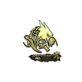 Sticker | S1ren (Gold) | Antwerp 2022 CS2 skin