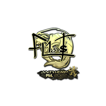Sticker | FL1T (Gold) | Antwerp 2022 CS2 skin