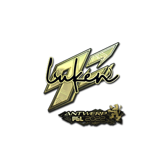 Sticker | luken (Gold) | Antwerp 2022 CS2 skin