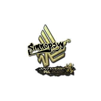 Sticker | sinnopsyy (Gold) | Antwerp 2022 CS2 skin