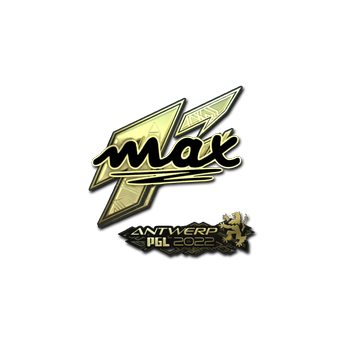 Sticker | max (Gold) | Antwerp 2022 CS2 skin