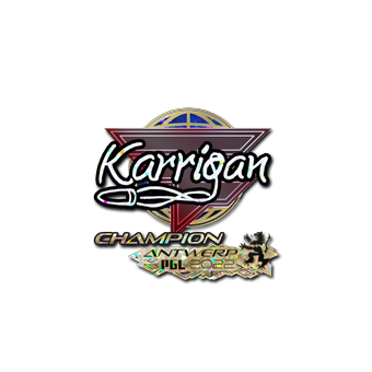 Sticker | karrigan (Glitter, Champion) | Antwerp 2022 CS2 skin
