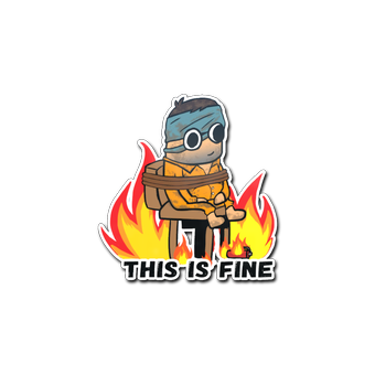 Sticker | This Is Fine (H) CS2 skin