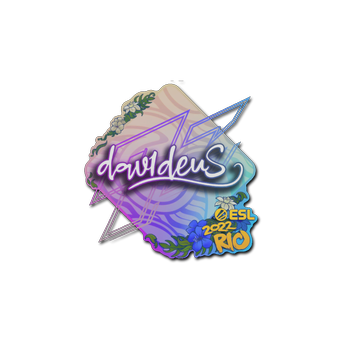Sticker | dav1deuS | Rio 2022 CS2 skin