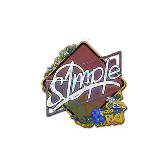Sticker | s1mple (Glitter) | Rio 2022 CS2 skin