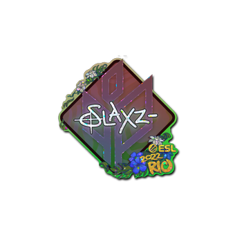 Sticker | slaxz- (Glitter) | Rio 2022 CS2 skin