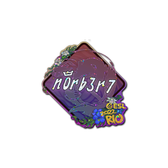 Sticker | n0rb3r7 (Glitter) | Rio 2022 CS2 skin