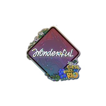 Sticker | w0nderful (Glitter) | Rio 2022 CS2 skin