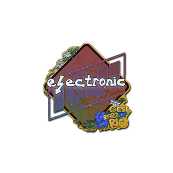Sticker | electronic (Glitter) | Rio 2022 CS2 skin