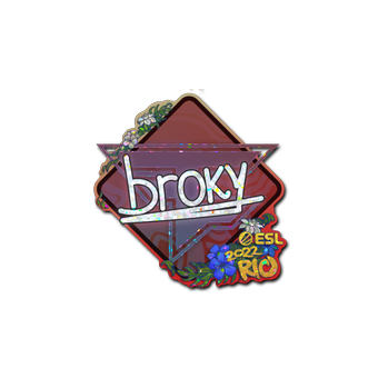 Sticker | broky (Glitter) | Rio 2022 CS2 skin