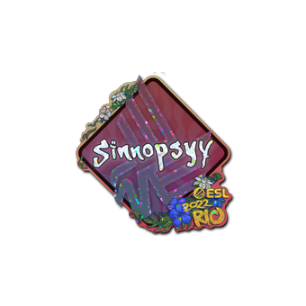 Sticker | sinnopsyy (Glitter) | Rio 2022 CS2 skin
