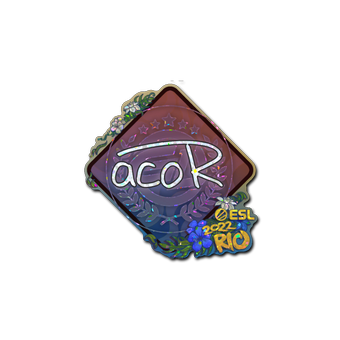 Sticker | acoR (Glitter) | Rio 2022 CS2 skin