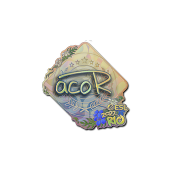 Sticker | acoR (Holo) | Rio 2022 CS2 skin