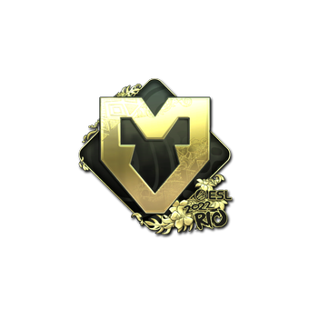 Sticker | MOUZ (Gold) | Rio 2022 CS2 skin