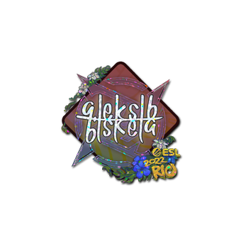 Sticker | Aleksib (Glitter) | Rio 2022 CS2 skin