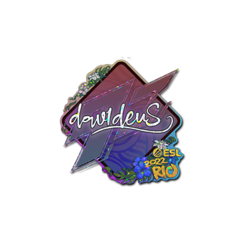 Sticker | dav1deuS (Glitter) | Rio 2022 CS2 skin
