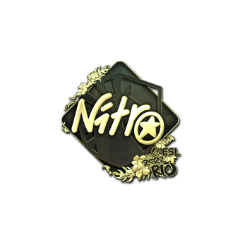 Sticker | nitr0 (Gold) | Rio 2022 CS2 skin