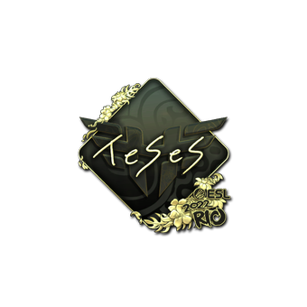 Sticker | TeSeS (Gold) | Rio 2022 CS2 skin