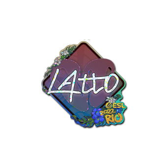 Sticker | latto (Glitter) | Rio 2022 CS2 skin