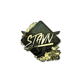 Sticker | stavn (Gold) | Rio 2022 CS2 skin