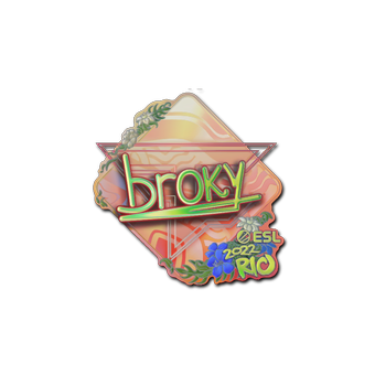 Sticker | broky (Holo) | Rio 2022 CS2 skin