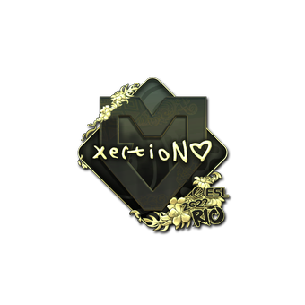 Sticker | xertioN (Gold) | Rio 2022 CS2 skin