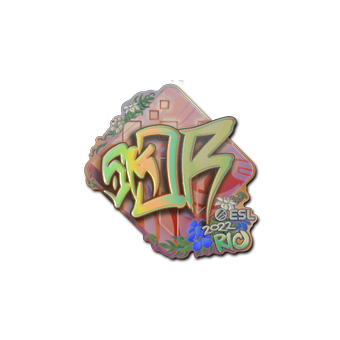 Sticker | sk0R (Holo) | Rio 2022 CS2 skin