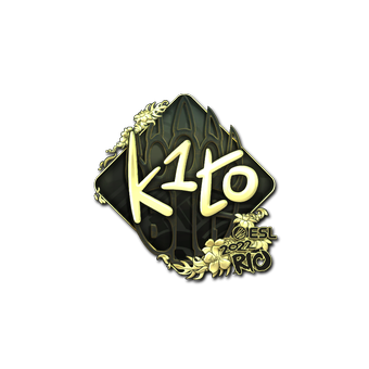 Sticker | k1to (Gold) | Rio 2022 CS2 skin