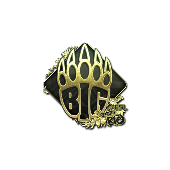 Sticker | BIG (Gold) | Rio 2022 CS2 skin