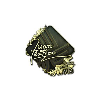 Sticker | juanflatroo (Gold) | Rio 2022 CS2 skin
