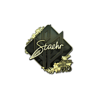 Sticker | Staehr (Gold) | Rio 2022 CS2 skin