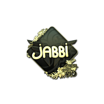 Sticker | jabbi (Gold) | Rio 2022 CS2 skin