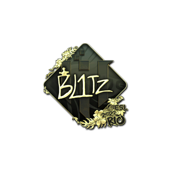 Sticker | bLitz (Gold) | Rio 2022 CS2 skin