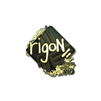 Sticker | rigoN (Gold) | Rio 2022 CS2 skin