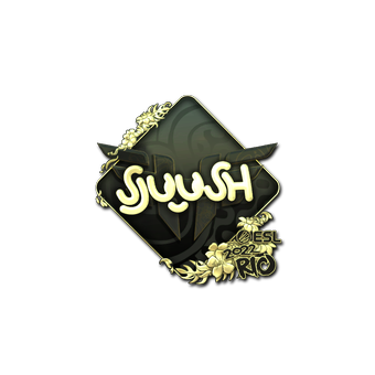 Sticker | sjuush (Gold) | Rio 2022 CS2 skin