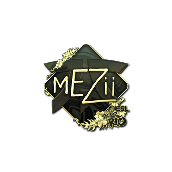 Sticker | mezii (Gold) | Rio 2022 CS2 skin