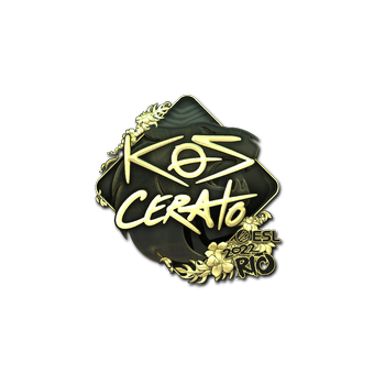 Sticker | KSCERATO (Gold) | Rio 2022 CS2 skin