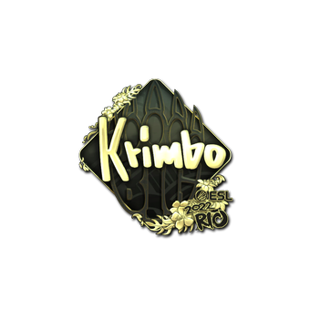 Sticker | Krimbo (Gold) | Rio 2022 CS2 skin
