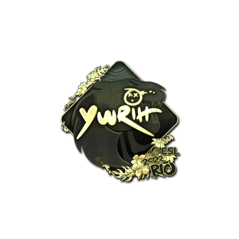 Sticker | yuurih (Gold) | Rio 2022 CS2 skin