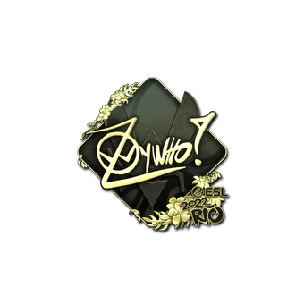 Sticker | ZywOo (Gold) | Rio 2022 CS2 skin