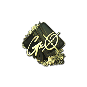 Sticker | gxx- (Gold) | Rio 2022 CS2 skin