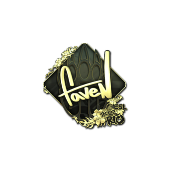 Sticker | faveN (Gold) | Rio 2022 CS2 skin